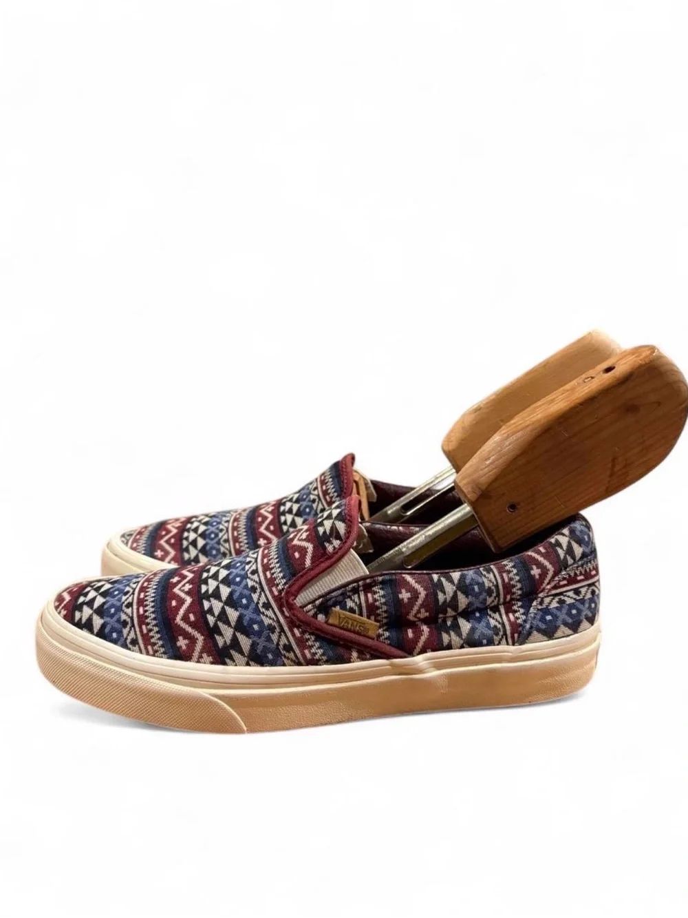 Vans Slip-On Blanket Weave Geometric Canvas Shoes Women’s 8 Men’s 6.5 EU 38.5